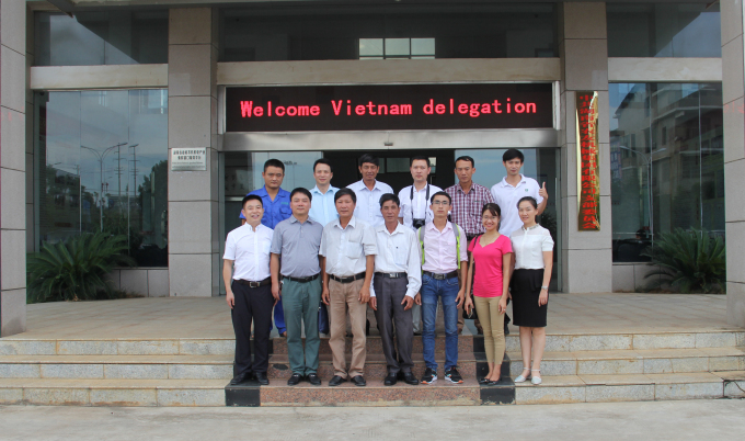 越南省农机代表团考察湖南农友集团